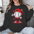 Game Day Baseball Drip Valentine Hearts Sport Lover Unisex Sweatshirt