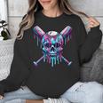 Halloween Baseball Skull Drip Baseball Lifestyle Boy Men Unisex Sweatshirt Halloween Baseball Skull Drip Baseball Lifestyle Boy Men Unisex Sweatshirt