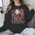 Happy 100 Days Of School Baseball Girls Coquette Bow Teacher Unisex Sweatshirt Happy 100 Days Of School Baseball Girls Coquette Bow Teacher Unisex Sweatshirt