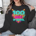 Happy 100 Days Of School Costume Baseball Drip Ice Cream Unisex Sweatshirt