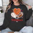 Happy Valentine’s Basketball Football Valentine Baseball Unisex Sweatshirt Happy Valentine’s Basketball Football Valentine Baseball Unisex Sweatshirt
