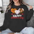 Happy Valentine’s Day Basketball Football Baseball Hearts Unisex Sweatshirt Happy Valentine’s Day Basketball Football Baseball Hearts Unisex Sweatshirt
