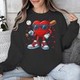 Heart Love Baseball Valentine Outfit Men Boy Unisex Sweatshirt Heart Love Baseball Valentine Outfit Men Boy Unisex Sweatshirt