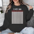 I Hit 100 Days Of School Baseball Lover Teacher Student Unisex Sweatshirt
