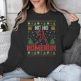 Ho Ho Homerun Xmas Sports Player Baseball Ugly Christmas Unisex Sweatshirt Ho Ho Homerun Xmas Sports Player Baseball Ugly Christmas Unisex Sweatshirt