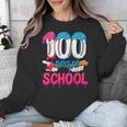 HUGvyn 100 Days Of School Baseball Ice Cream Teacher Student Unisex Sweatshirt HUGvyn 100 Days Of School Baseball Ice Cream Teacher Student Unisex Sweatshirt