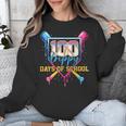 HUGvyn 100 Drippy Days Of School Baseball Ice Cream 100 Days Unisex Sweatshirt