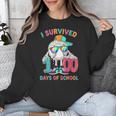 HUGvyn I Survived 100 Days Of School Baseball 6 7 Ice Cream Unisex Sweatshirt