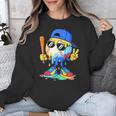 Ice Cream Baseball Drip Spots Sprinkle For Boys Youth Kids Unisex Sweatshirt