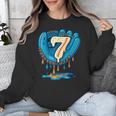 Ice Cream Baseball Glove 7th Birthday Edition Unisex Sweatshirt