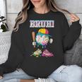 Ice Cream Drip Baseball Bruh Baseball Drip Boy Youth Unisex Sweatshirt