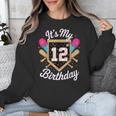 It's My 12th Birthday Baseball Fan Celebration Unisex Sweatshirt It's My 12th Birthday Baseball Fan Celebration Unisex Sweatshirt