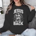 Jesus Has My Back Baseball Faith Motivation Tee Christian Unisex Sweatshirt Jesus Has My Back Baseball Faith Motivation Tee Christian Unisex Sweatshirt