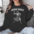 Jesus Saves Shirt Religious Christian Faith Baseball Unisex Sweatshirt