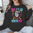 Kids Baseball Drip Bruh It's My 6th Birthday Boy Ice Cream Drip Unisex Sweatshirt Kids Baseball Drip Bruh It's My 6th Birthday Boy Ice Cream Drip Unisex Sweatshirt