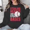 Kids Stealing Hearts Like I Steal Bases Cute Baseball Boys Unisex Sweatshirt Kids Stealing Hearts Like I Steal Bases Cute Baseball Boys Unisex Sweatshirt