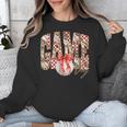 Leopard Checkered Game Day Baseball Coquette Bow Women Girls Unisex Sweatshirt Leopard Checkered Game Day Baseball Coquette Bow Women Girls Unisex Sweatshirt