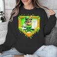 Leprechaun Baseball St Patricks Day Ice Cream Drip Men Boys Unisex Sweatshirt