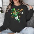 Leprechaun Play Baseball St Patrick's Day Men Kid Boys Unisex Sweatshirt