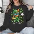 Leprechaun Playing Baseball Happy St Patricks Day Men Boys Unisex Sweatshirt