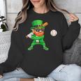 Leprechaun Playing Baseball St Patricks Day Sport Boys Unisex Sweatshirt Leprechaun Playing Baseball St Patricks Day Sport Boys Unisex Sweatshirt