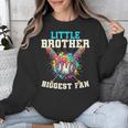 Little Brother Biggest Fan Baseball Cream Drip Crossed Bats Unisex Sweatshirt Little Brother Biggest Fan Baseball Cream Drip Crossed Bats Unisex Sweatshirt