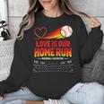 Love Is Our Home Run Baseball Valentine Couple Unisex Sweatshirt Love Is Our Home Run Baseball Valentine Couple Unisex Sweatshirt
