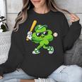 Lucky Shamrock Playing Baseball St Patrick's Kids Boys Unisex Sweatshirt Lucky Shamrock Playing Baseball St Patrick's Kids Boys Unisex Sweatshirt