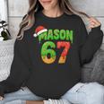 Mason 67 Christmas Ice Cream Drip Meme Six Seven Baseball Unisex Sweatshirt