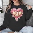Melting Baseball Drip Heart Softball Player Lover Ice Cream Unisex Sweatshirt Melting Baseball Drip Heart Softball Player Lover Ice Cream Unisex Sweatshirt