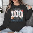 Mission 100 Days Complete Baseball 100th Day Of School Boys Unisex Sweatshirt