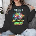 Nanny Of The Birthday Boy Baseball Football Colorful Unisex Sweatshirt