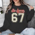 Number 67 Meme Six Seven Baseball Style Kids Boy Teen Unisex Sweatshirt Number 67 Meme Six Seven Baseball Style Kids Boy Teen Unisex Sweatshirt