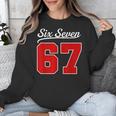 Number 67 Numbered Six Seven Baseball Jersey Style Team 67 Unisex Sweatshirt Number 67 Numbered Six Seven Baseball Jersey Style Team 67 Unisex Sweatshirt