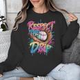 Respect The Drip Baseball Drip Glove Youth Boys Girls Player Unisex Sweatshirt