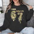 Retro I Was 6 Now I'm 7 Camo 67 Ice Cream Drip Baseball Unisex Sweatshirt