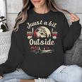 Retro Quote Just a Bit Outside Baseball Vintage Unisex Sweatshirt Retro Quote Just a Bit Outside Baseball Vintage Unisex Sweatshirt