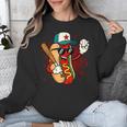 Retro Vintage Baseball Hot Dogs Unisex Sweatshirt Retro Vintage Baseball Hot Dogs Unisex Sweatshirt