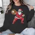 Santa Playing Baseball Baseball Lover Baseballer Xmas Unisex Sweatshirt Santa Playing Baseball Baseball Lover Baseballer Xmas Unisex Sweatshirt