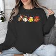 Santa Sports Boys Xmas Baseball Football Softball Basketball Unisex Sweatshirt Santa Sports Boys Xmas Baseball Football Softball Basketball Unisex Sweatshirt