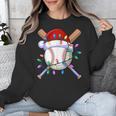 Santa Sports Christmas Baseball Player Unisex Sweatshirt Santa Sports Christmas Baseball Player Unisex Sweatshirt