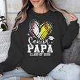 Senior Papa Class Of 2026 Baseball Softball Graduation Heart Unisex Sweatshirt