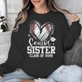 Senior Sister Class Of 2026 Baseball Graduation Heart Unisex Sweatshirt