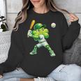 Shamrock Playing Baseball St Patricks Day Men Boys Kid Unisex Sweatshirt Shamrock Playing Baseball St Patricks Day Men Boys Kid Unisex Sweatshirt
