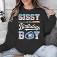 Sissy Of The Birthday Boy Baseball Ice Cream Drip Matching Unisex Sweatshirt