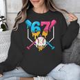 Six Seven Baseball Ice Cream Drip Cool 67 Gen Alpha Slang Unisex Sweatshirt Six Seven Baseball Ice Cream Drip Cool 67 Gen Alpha Slang Unisex Sweatshirt