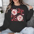 Six Seven Baseball Lover Sports Red Heart Bow Valentine Girl Unisex Sweatshirt Six Seven Baseball Lover Sports Red Heart Bow Valentine Girl Unisex Sweatshirt