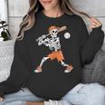Skeleton Batting Baseball Halloween Unisex Sweatshirt
