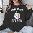 Sorry I Can't It's Volleyball Baseball Season Mom Of Both Unisex Sweatshirt