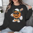 Spooky Jack O Lantern Baseball Halloween Costumes Boys Unisex Sweatshirt